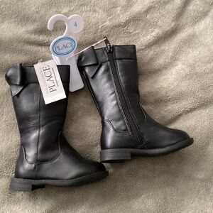 New The Children’s Place Baby Black Boots Size 4 NWT Fashion Dressy